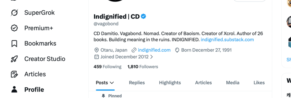 @vagobond X account